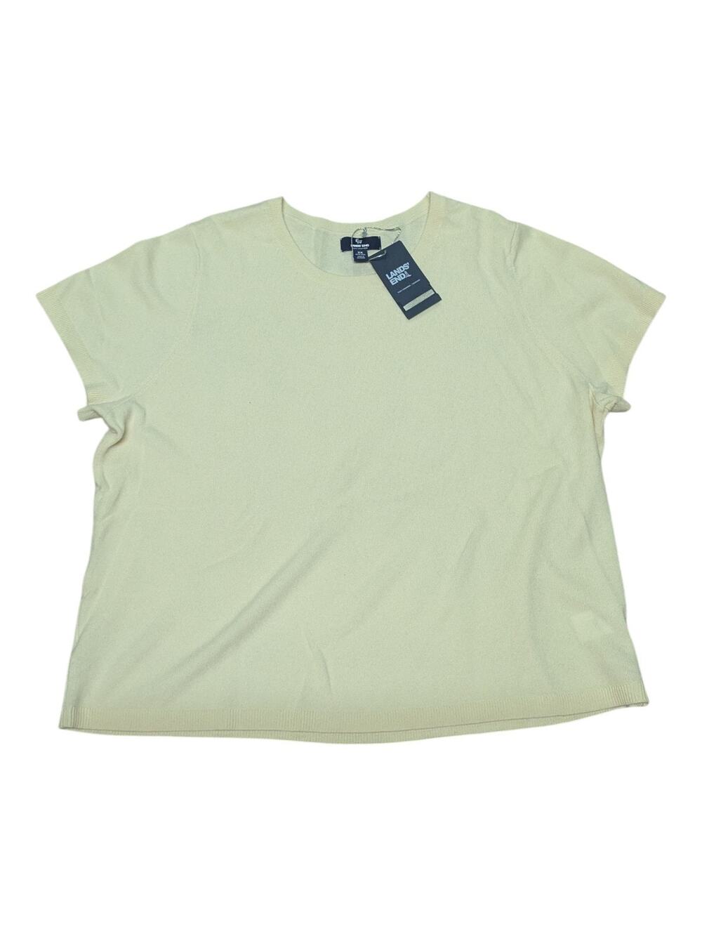 Lands End 100% Cashmere Sweater 3X 24W-26W